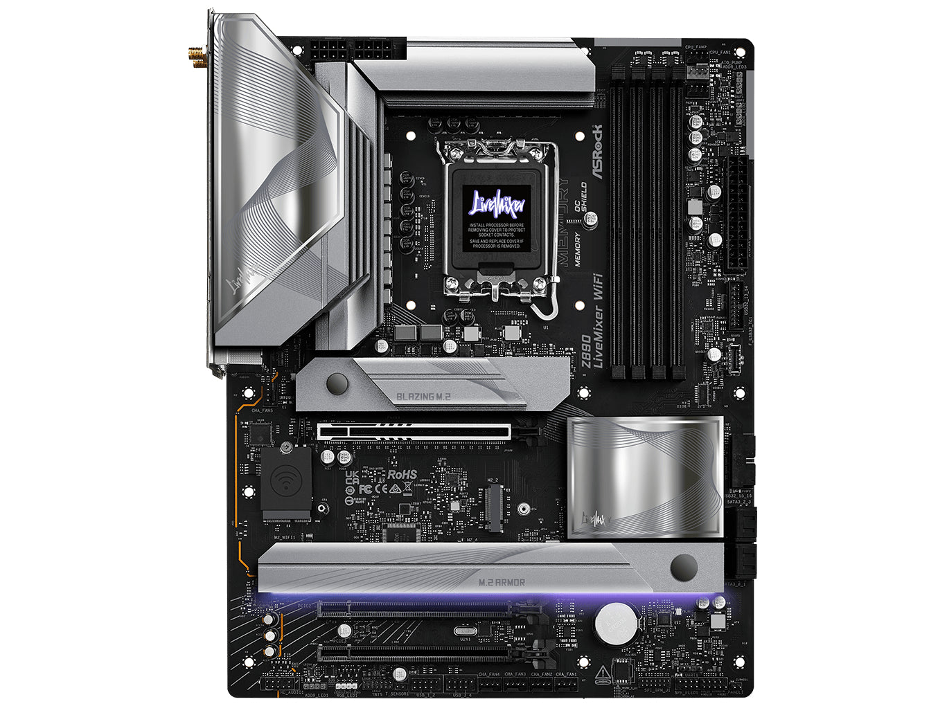Asrock Z890 Livemixer Wifi Motherboard Atx Lga - 1851 Intel Z890