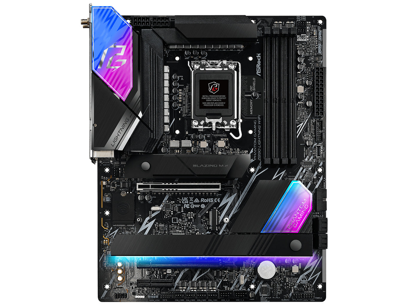 Asrock Z890 Pg Lightning Wifi Motherboard Atx Lga - 1851 Intel Z890