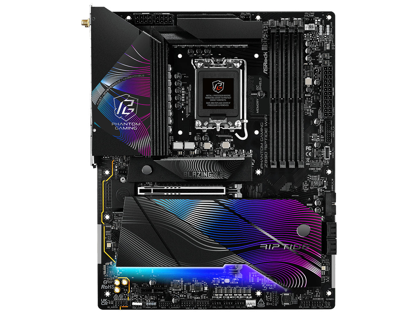 Asrock Z890 Riptide Wifi Motherboard Atx Lga - 1851 Intel Z890