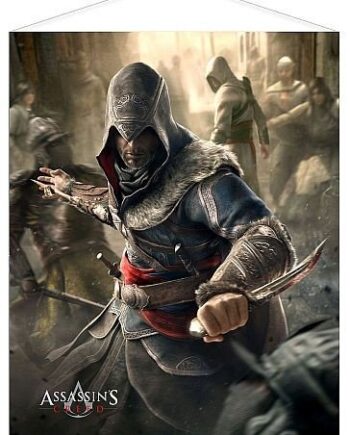 Assassin   S   Creed   Fight   Your   Way   Wallscroll    Top   Kvalitets    Quot   Stof   Plakat   Quot     Crazy   Tilbud