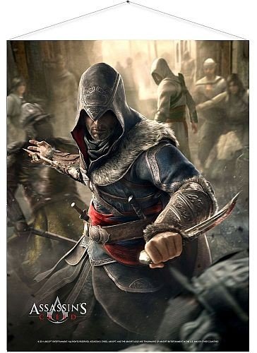 Assassin S Creed Fight Your Way Wallscroll Top Kvalitets Quot Stof Plakat Quot Crazy Tilbud