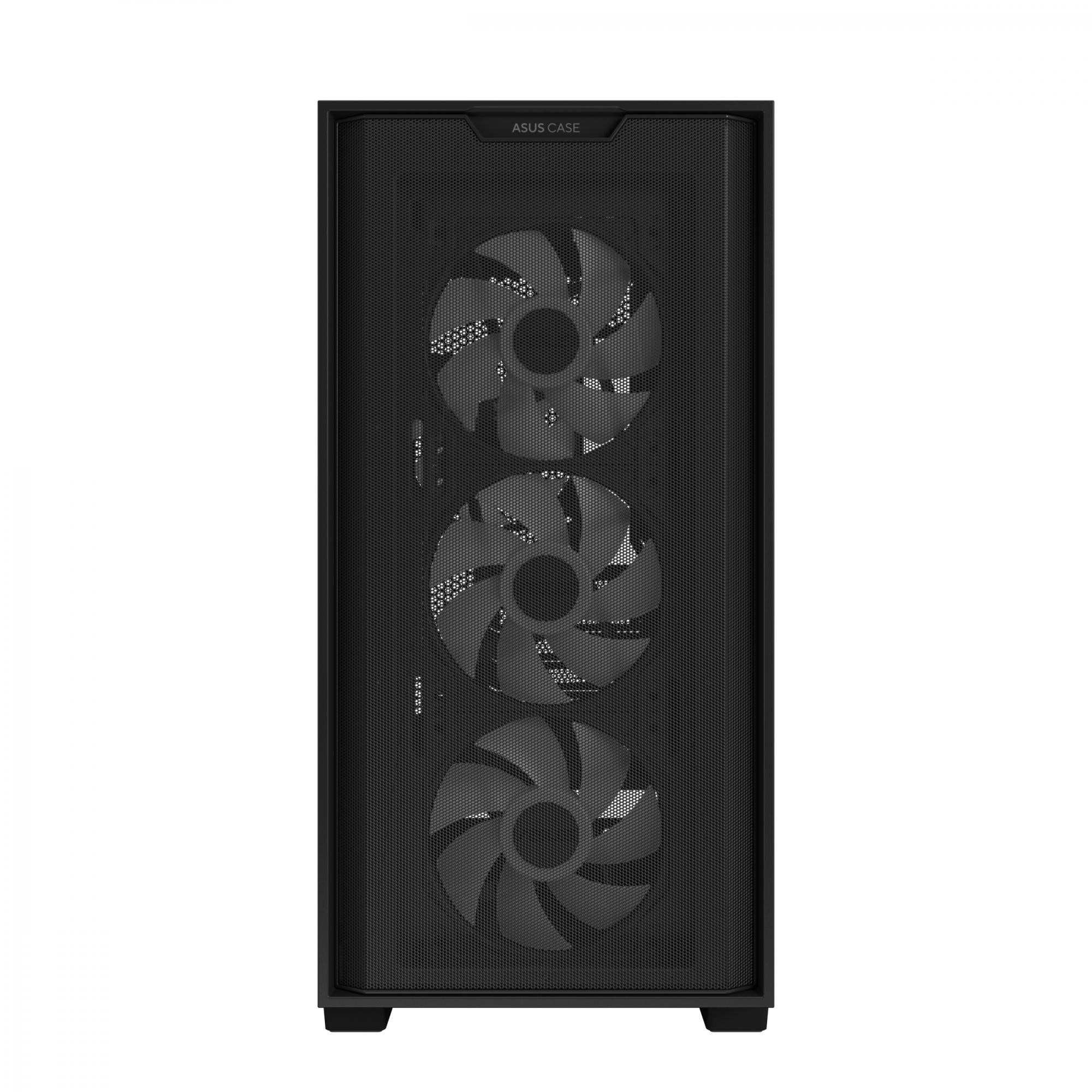 Asus   A21   Plus   Matx   Case   With       Pre - Installed   Argb   Fans    Btf   Support   Black