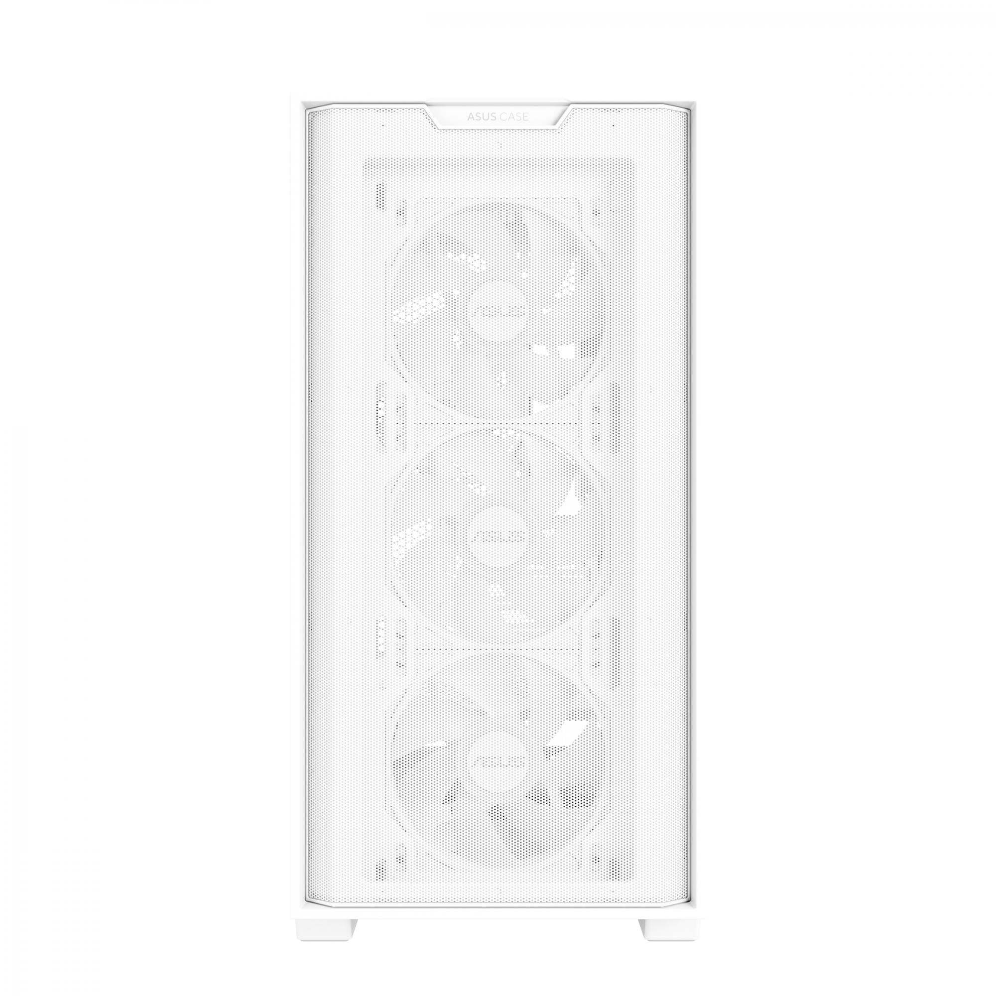 Asus   A21   Plus   Matx   Case   With       Pre - Installed   Argb   Fans    Btf   Support   White