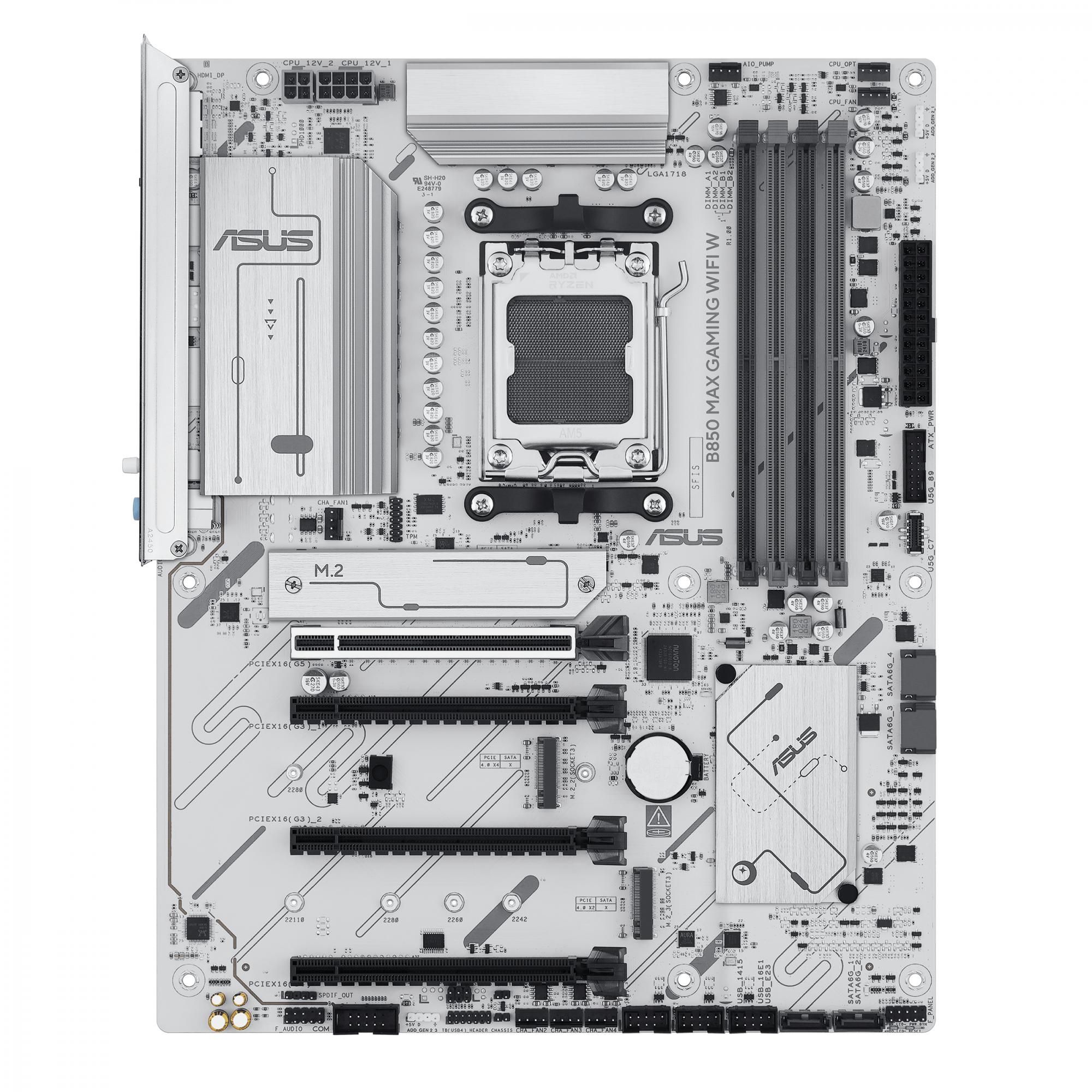 Asus   B850   Max   Gaming   Wifi   White    Atx    B850    Am5    Ddr5