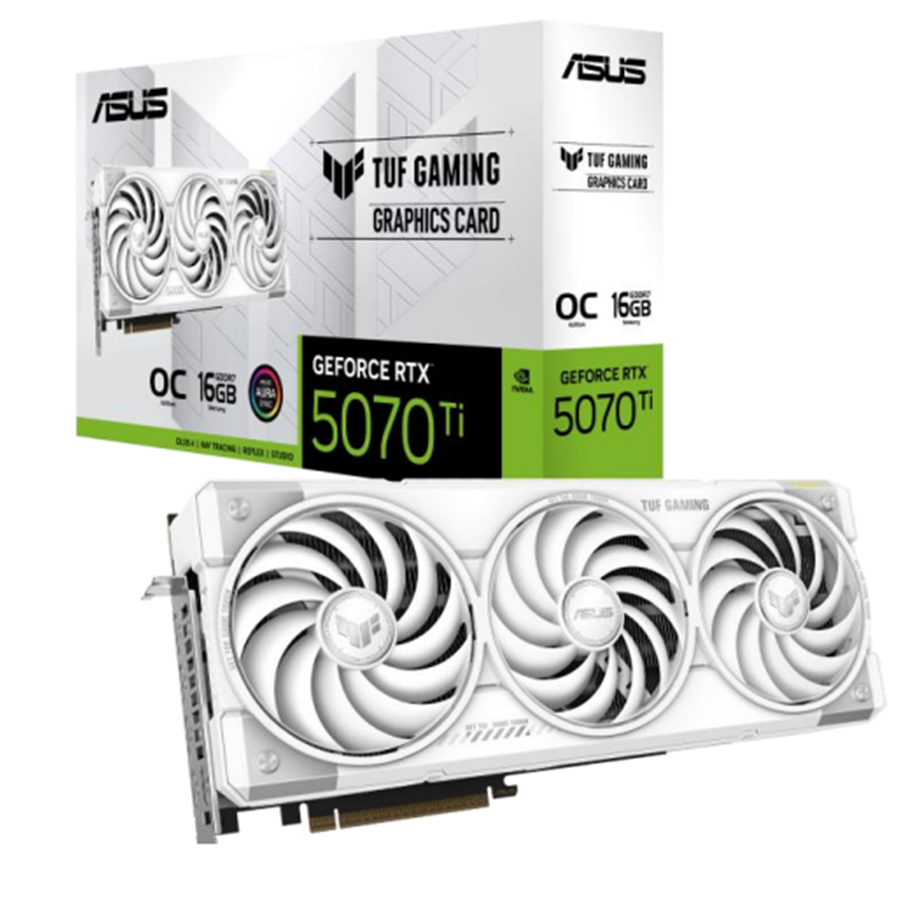 Asus Pcie Tuf - Rtx5070ti - O16g - White - Gaming Grafikkort Geekd Dk