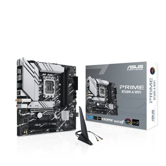 Asus   Prime   B760m - A   Wifi    Matx    B760    Lga   1700    Ddr5    Bundkort