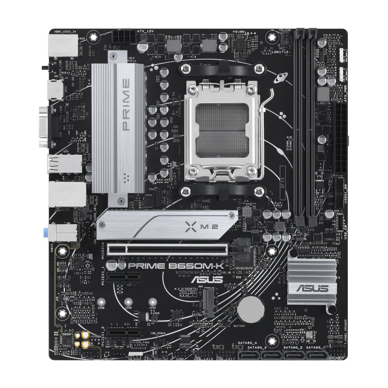 Asus   Prime   B650m - K    Matx    B650    Am5    Ddr5    Bundkort