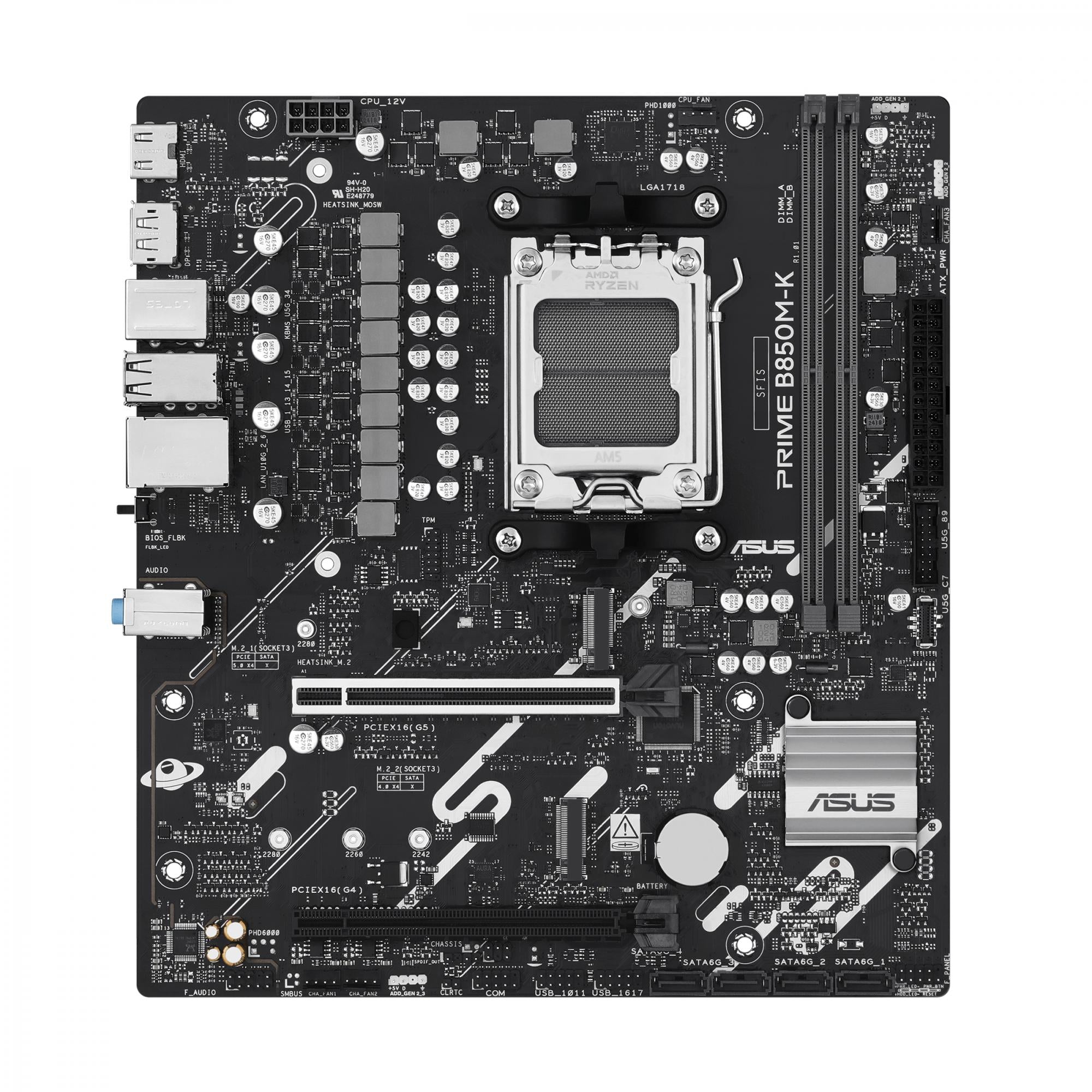 Asus   Prime   B850m - K    Matx    B850    Am5    Ddr5