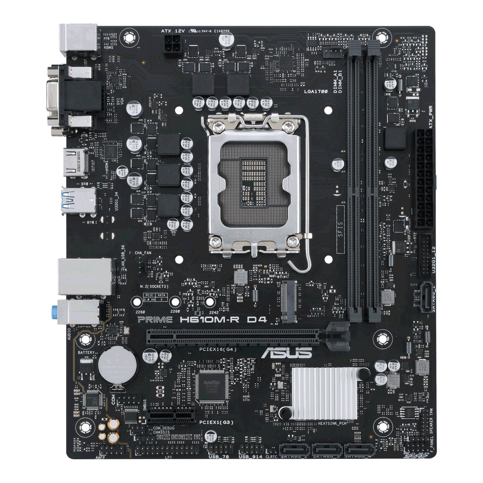 Asus   Prime   H610m - R   D4    Matx    H610    Lga   1700    Ddr4    Bundkort
