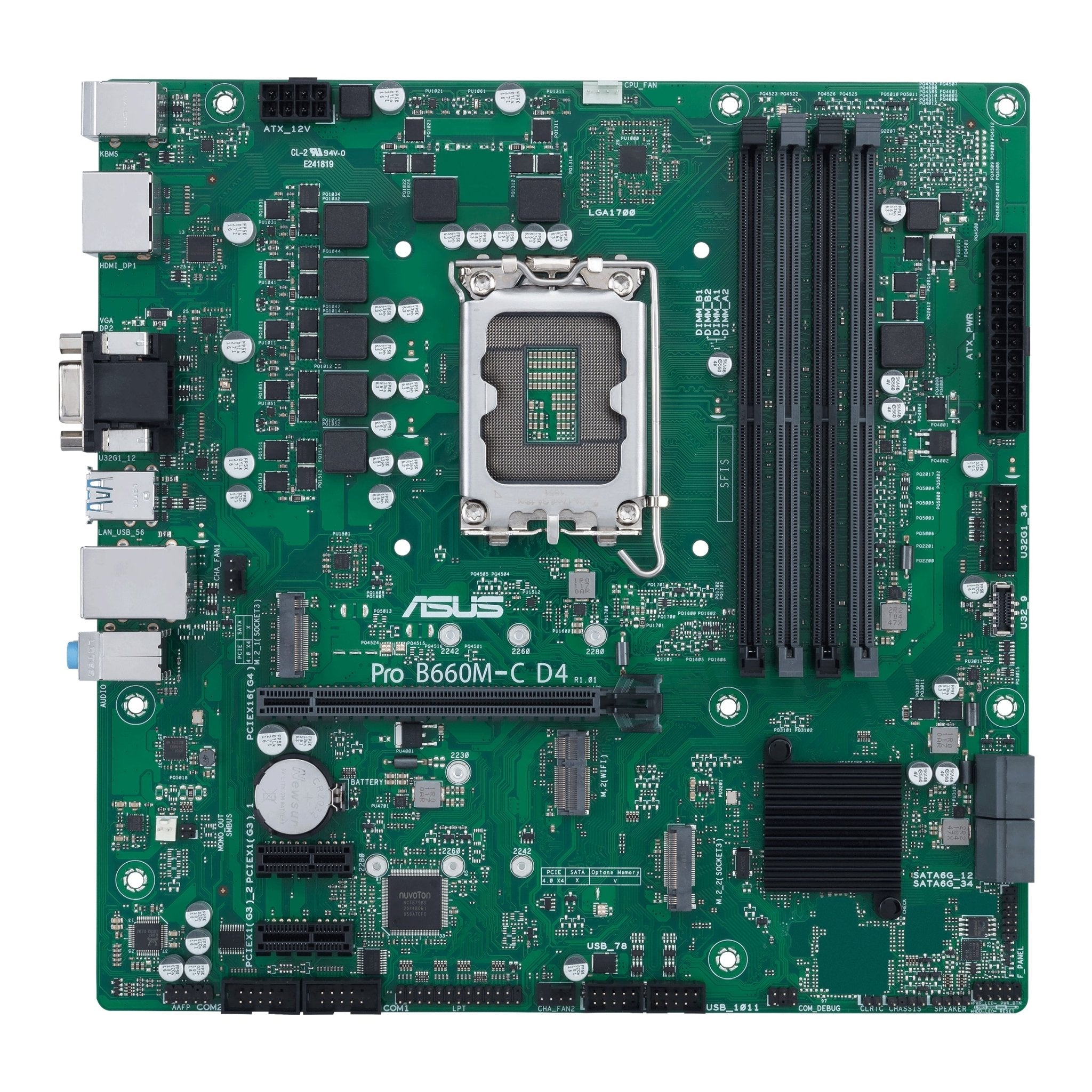 Asus   Pro   B660m - C   D4 - Csm    Matx    B660    Lga   1700    Ddr4    Bundkort   Geekd   Dk