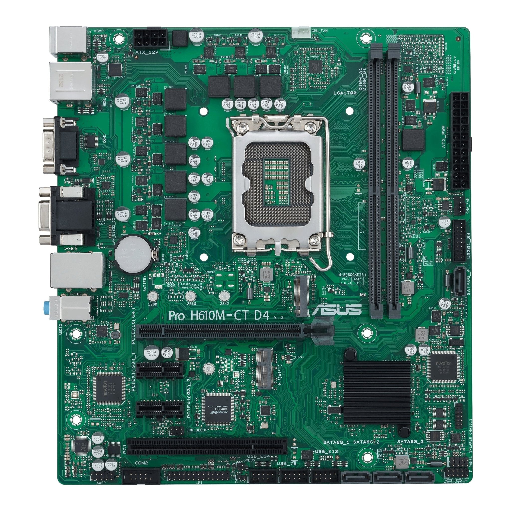Asus   Pro   H610m - C   D4 - Csm    Matx    H610    Lga   1700    Ddr4    Bundkort   Geekd   Dk