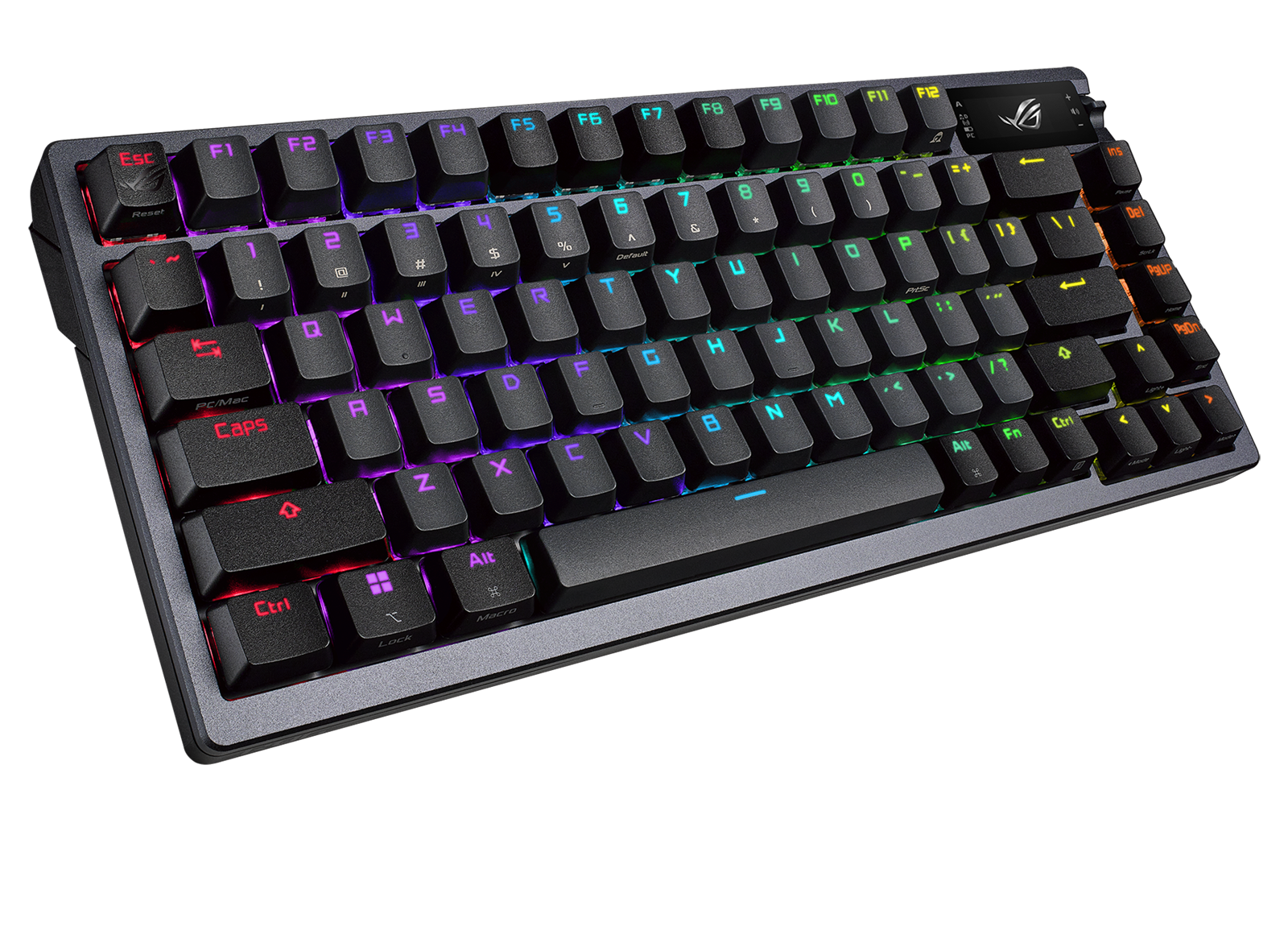 Asus   Rog   Azoth   75    Wireless   Diy   Custom   Rgb   Gaming   Keyboard    Nx   Red   Switches    Oled   Display    Pbt   Keyca   Tastatur   Geekd   Dk