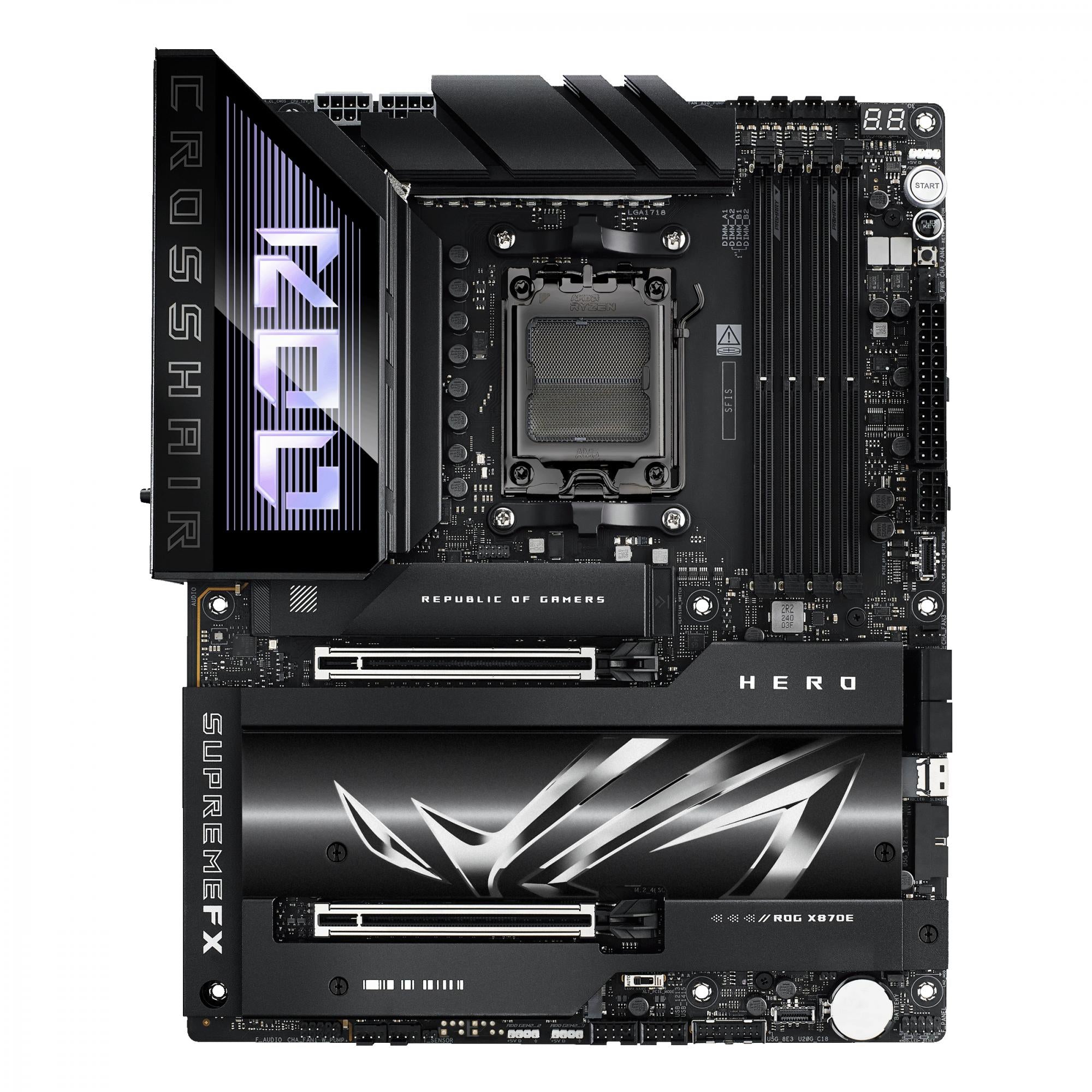 Asus   Rog   Crosshair   X870e   Hero    Atx    X870e    Am5    Ddr5
