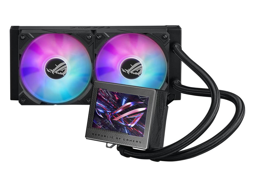 Asus   Rog   Ryujin   Iii   240   Argb   Aio   Liquid   Cooler   W             Lcd    2x120mm   Rog   Argb   Magnetic   Daisy - Chainable   Fans   2200   Rpm   Pwm