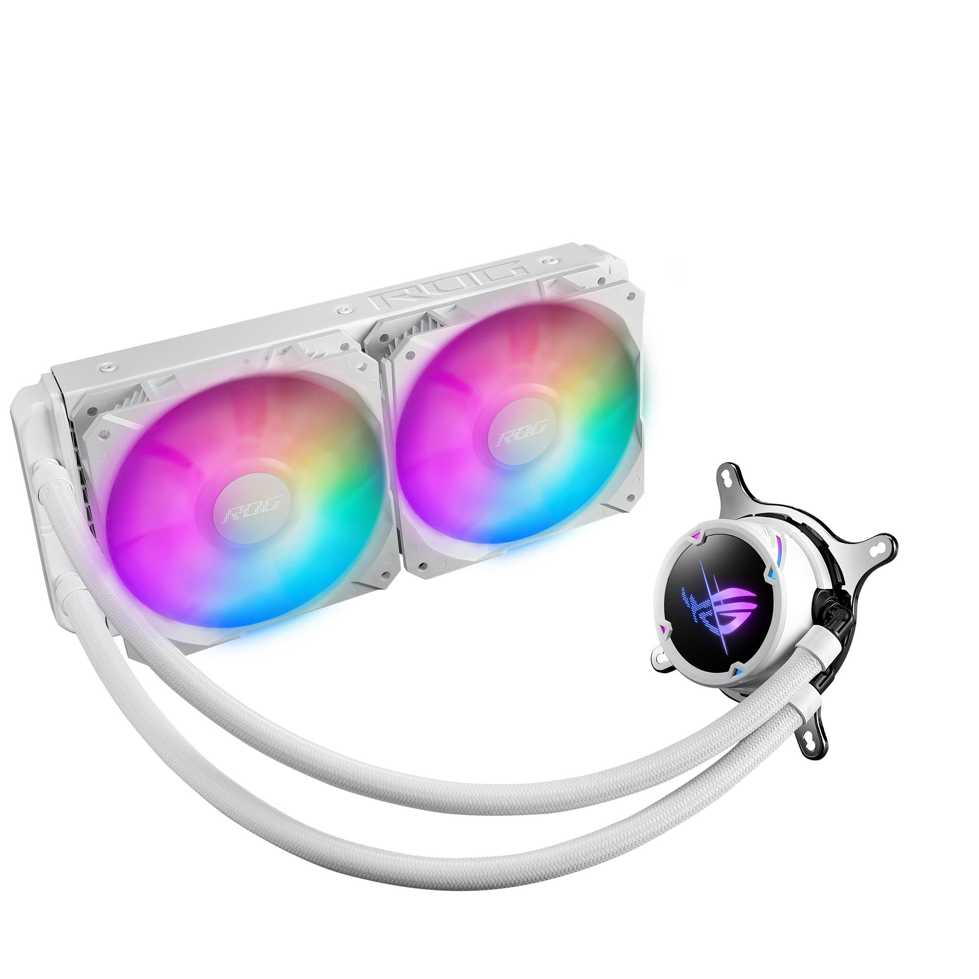 Asus   Rog   Strix   Lc   Ii   240   Argb   White   Edition   Aio   Liquid   Cooler