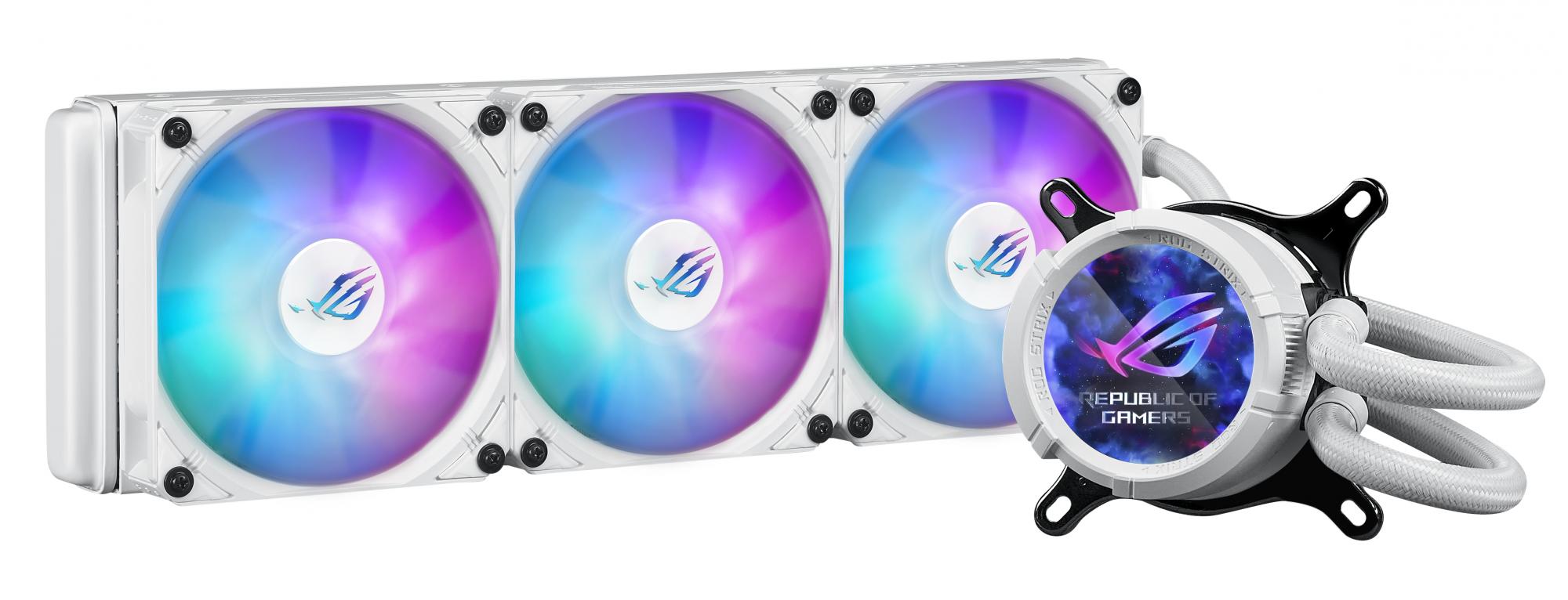 Asus   Rog   Strix   Lc   Iii   360   Argb   Lcd   White   Edition   Aio   Liquid   Cooler