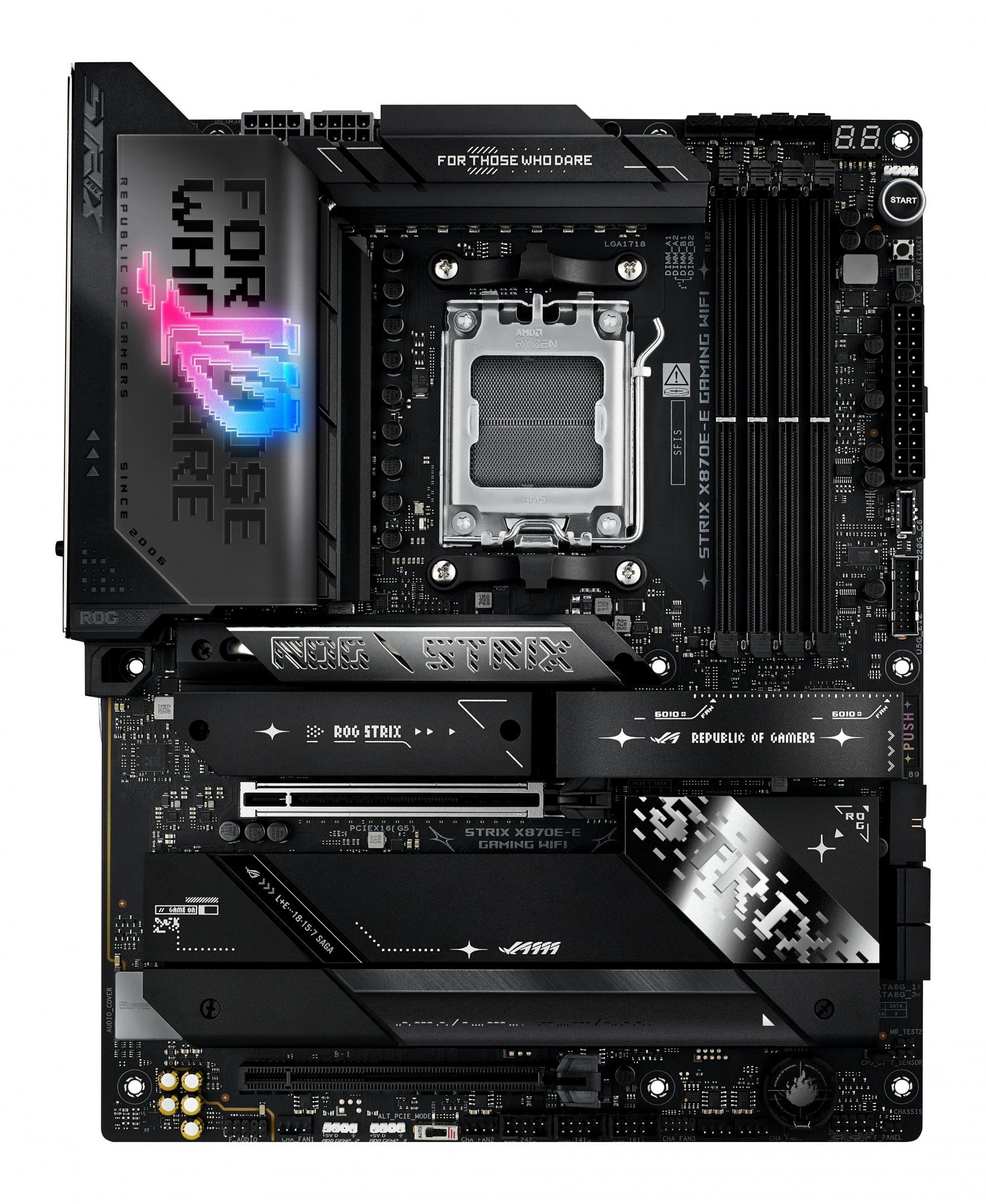 Asus   Rog   Strix   X870e - E   Gaming   Wifi   Atx   Socket   Am5   Amd   X870e   Bundkort   Geekd   Dk