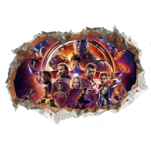 Avengers   Endgame   Wallsticker    Hul   I   Væggen    70x50cm