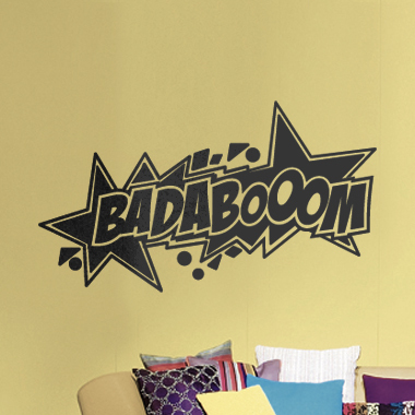 Badaboom   Wallsticker   Af   Alan   Smithee    70x35   Cm