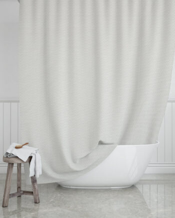 Badeforhæng    Camellia    Hvid   180   X   200   Cm