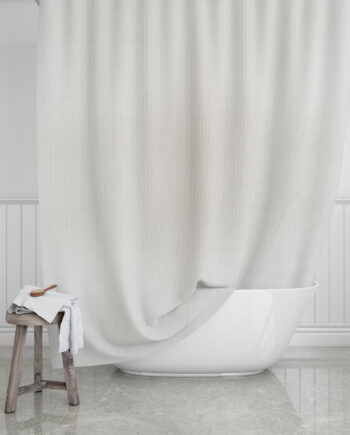 Badeforhæng    Etherea    Hvid   180   X   200   Cm