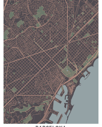 Barcelona   Kort   Af   Illux