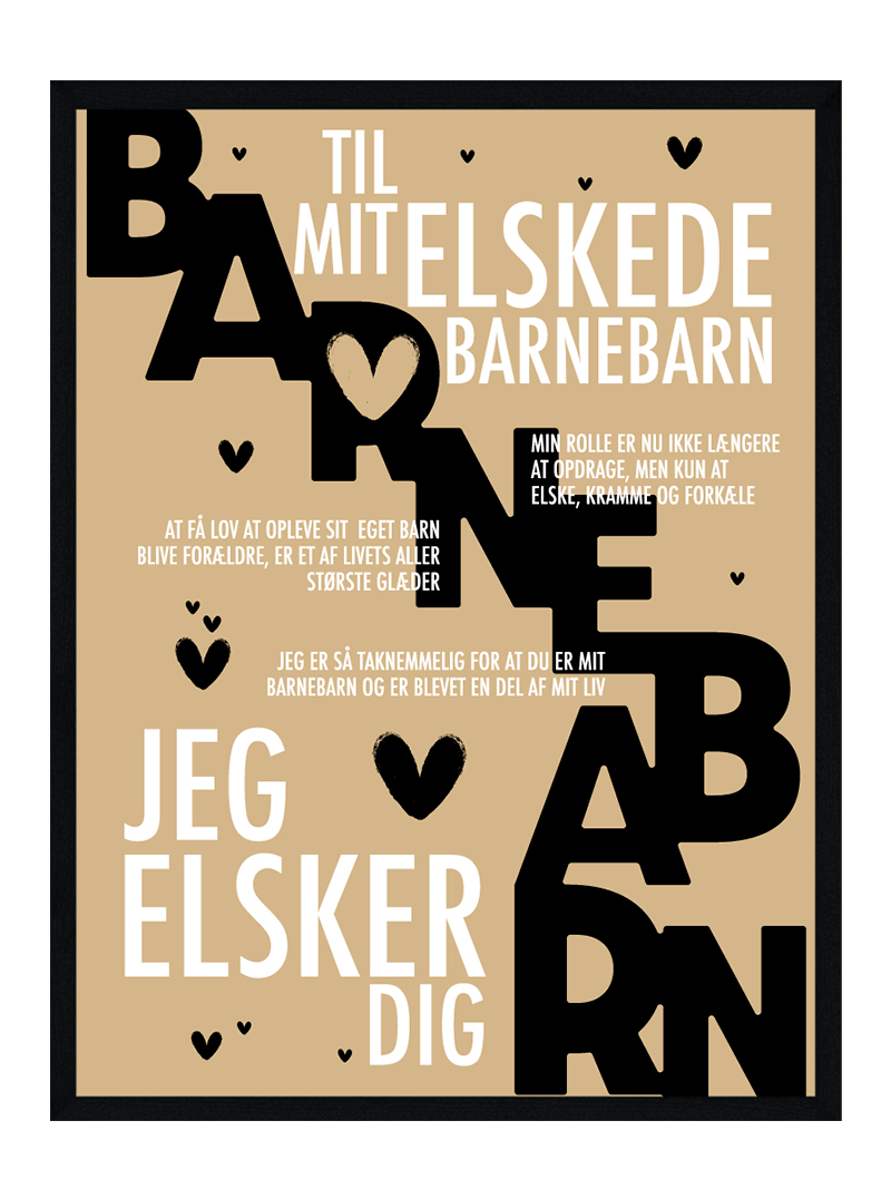Barnebarn Plakat Personlig Plakat