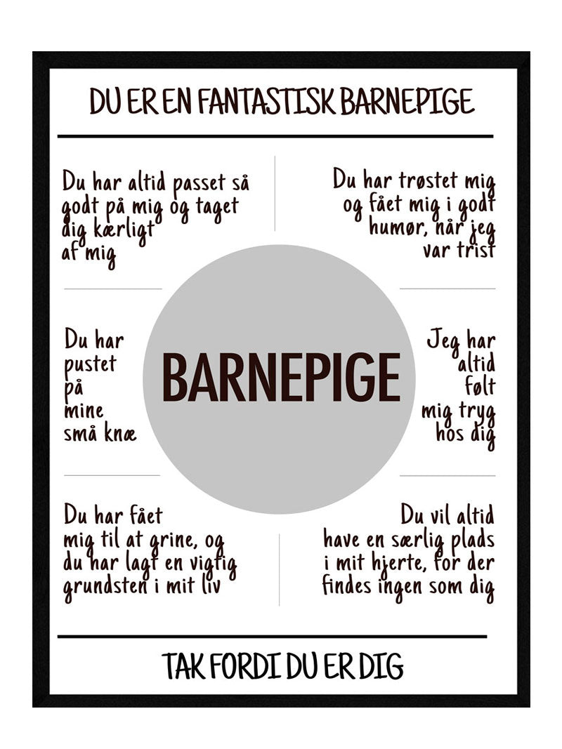 Barnepige   Plakat