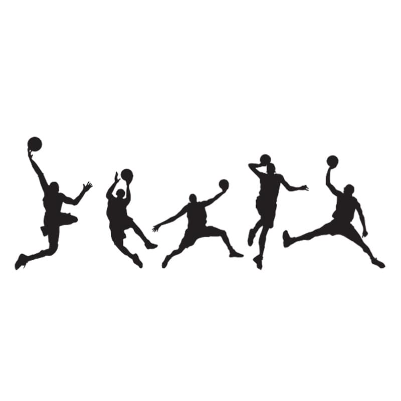 Basket   Wallsticker    Slam   Dunk        Forskellige   Basketball   Wallstickers    44x105cm