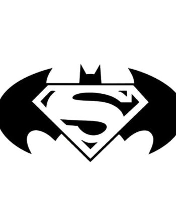 Batman   Superman   Wallsticker   I   ét    Sej   Superhelte   Wallsticker