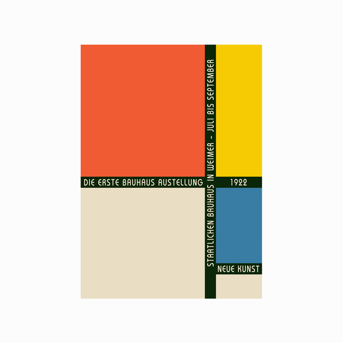 Bauhaus Plakat Bauhaus Exhibition Poster 1922