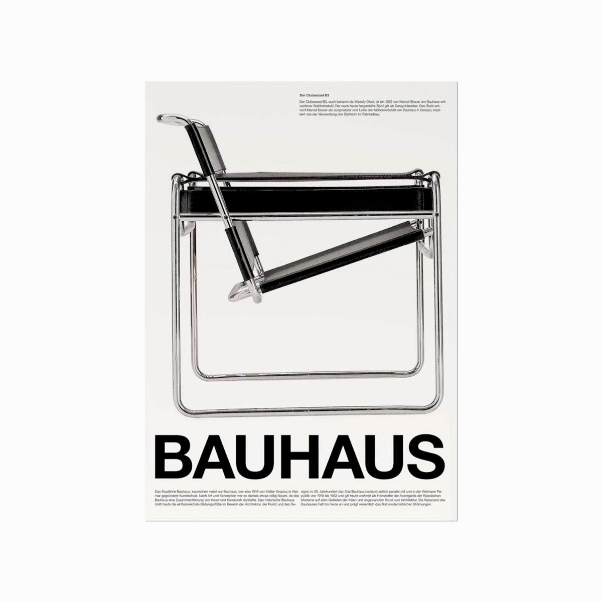 Bauhaus   Plakat    The   Chair    Clubsessel   B