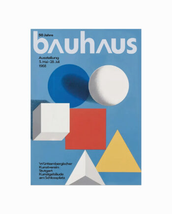 Bauhaus   Plakat    50   Years   Of   Bauhaus   Exhibition