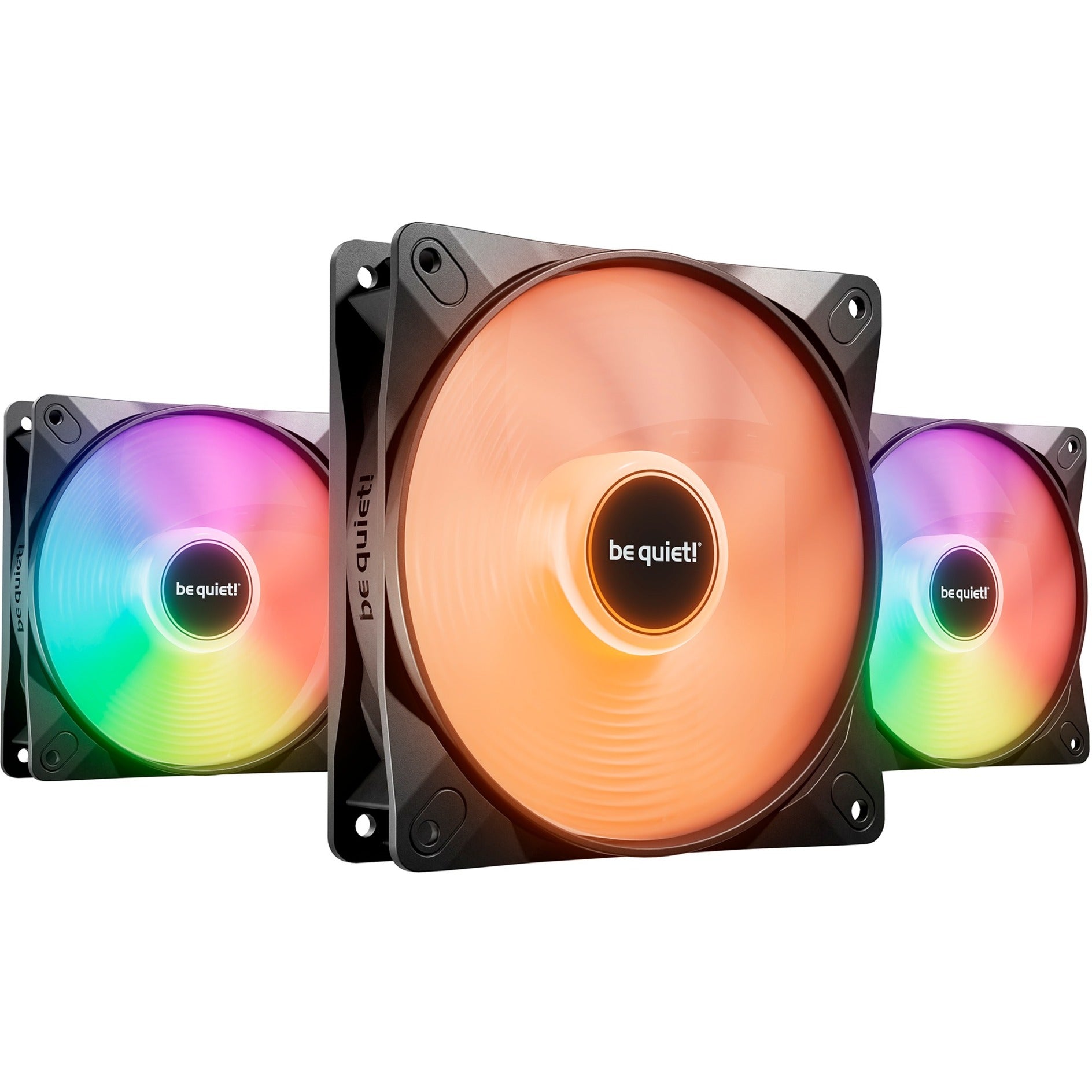 Be   Quiet    Light   Wings   Lx   120mm   Pwm   Triple   Pack    Case   Fan    Black    Pack   Of