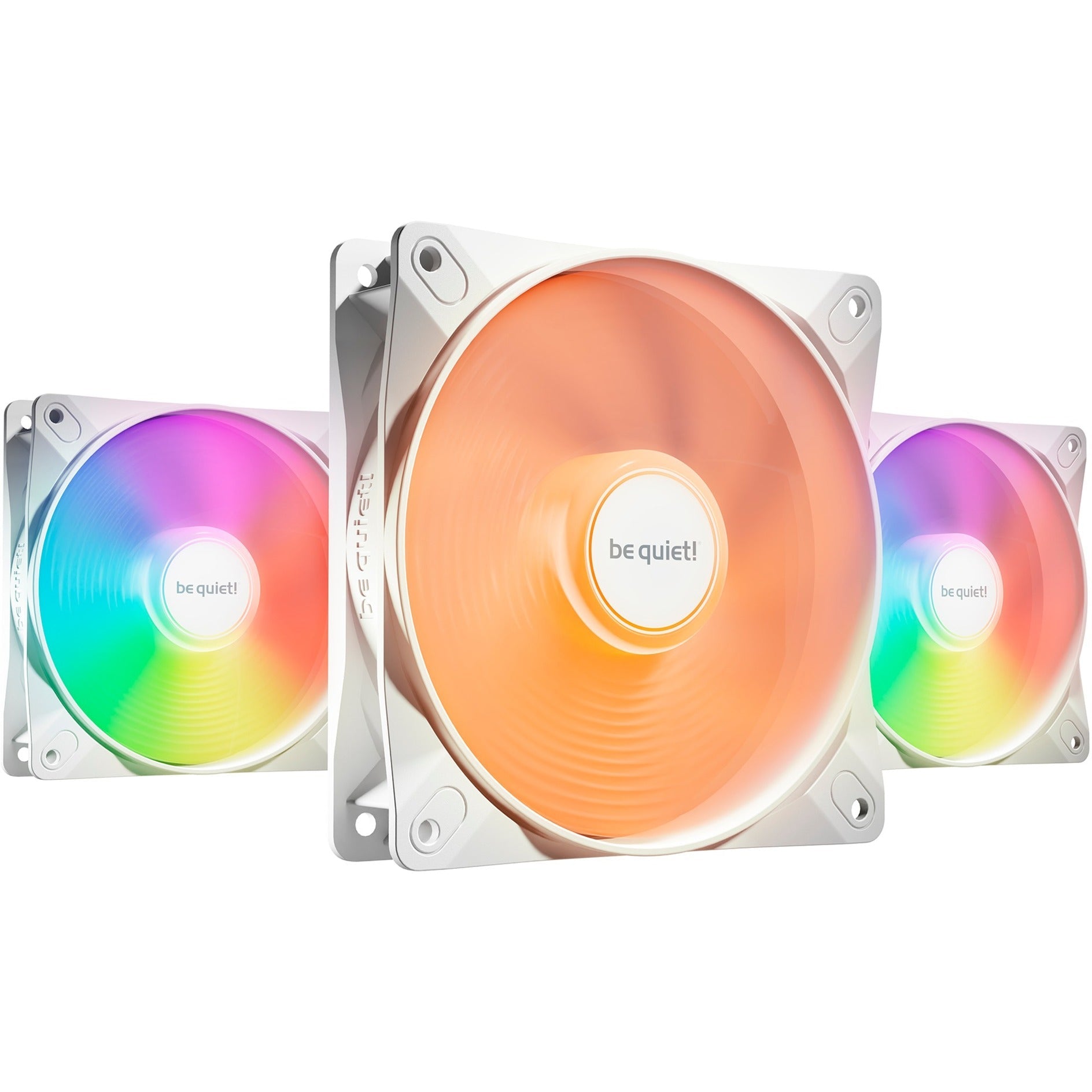 Be   Quiet    Light   Wings   Lx   120mm   Pwm   White   Triple   Pack    Case   Fan    White    Pack   Of