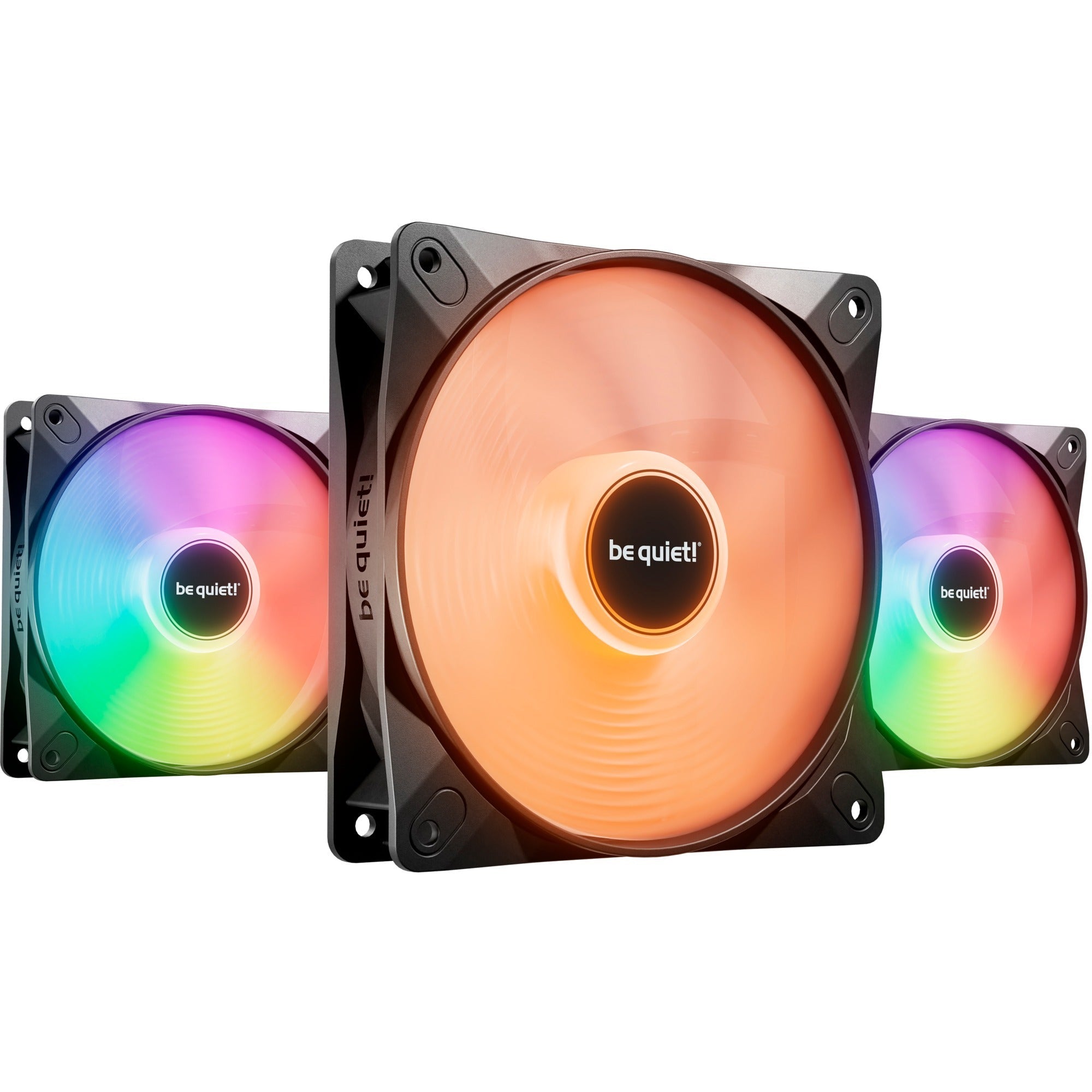 Be   Quiet    Light   Wings   Lx   Pwm   High - Speed   120   Mm   Triple   Pack    Case   Fan    Black    Pack   Of
