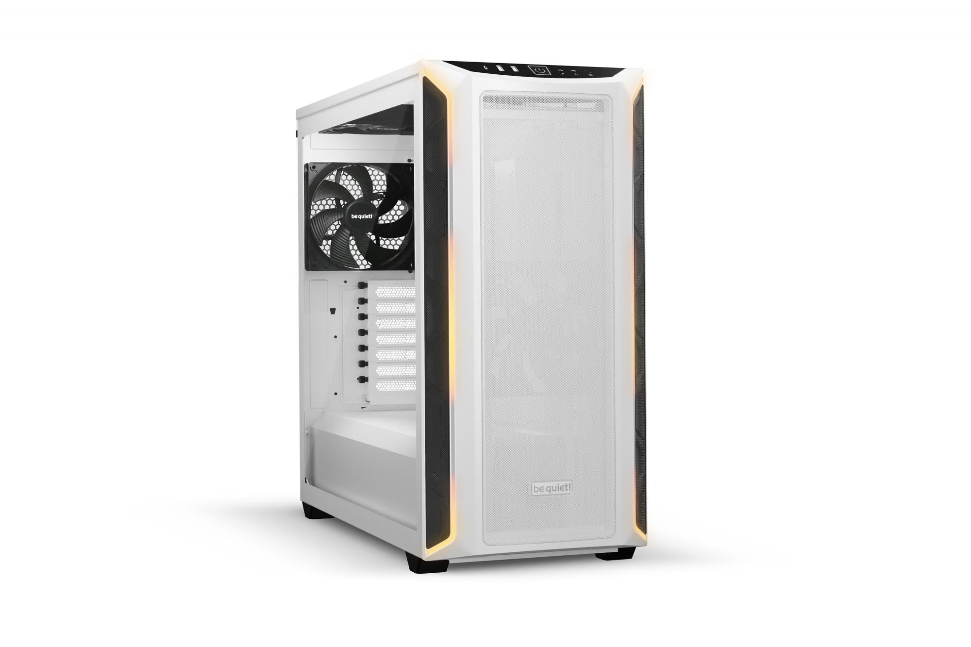 Be   Quiet    Shadow   Base   800   Dx    Tower   Case    White    Tempered   Glass