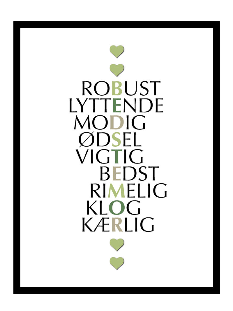 Bedstemor   Citat   Plakat