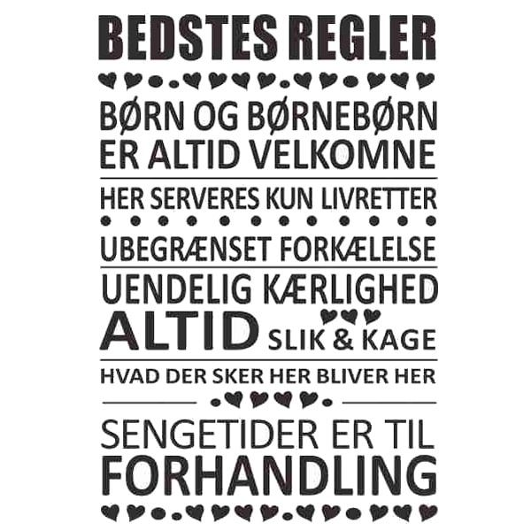 Bedstes   Regler   Wallsticker    Her   Er   Det   Bedste   Der   Bestemmer
