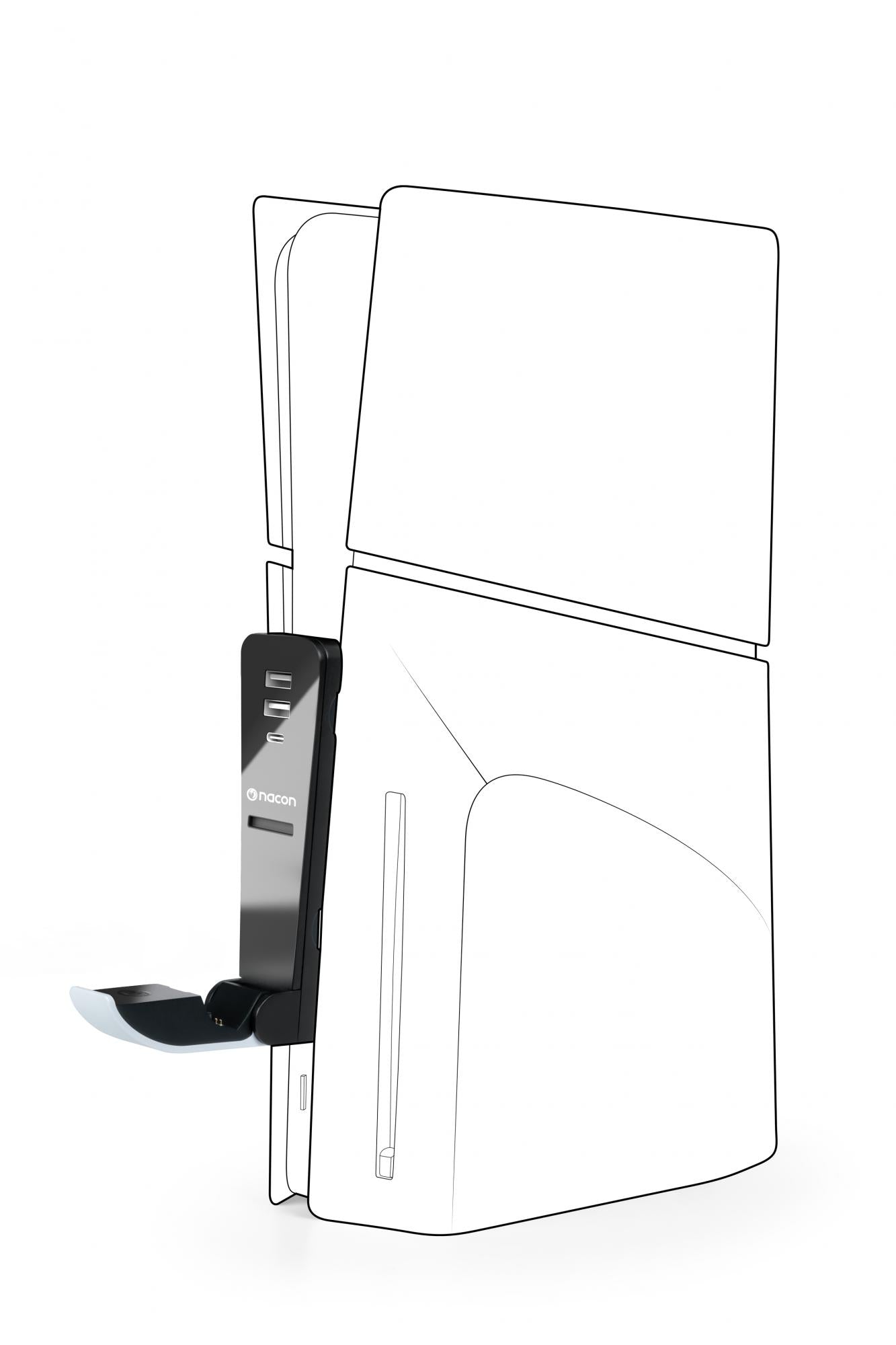 Bigben   Charge     Hub    Slim      Ps5   Konsol   Tilbehør   Geekd   Dk