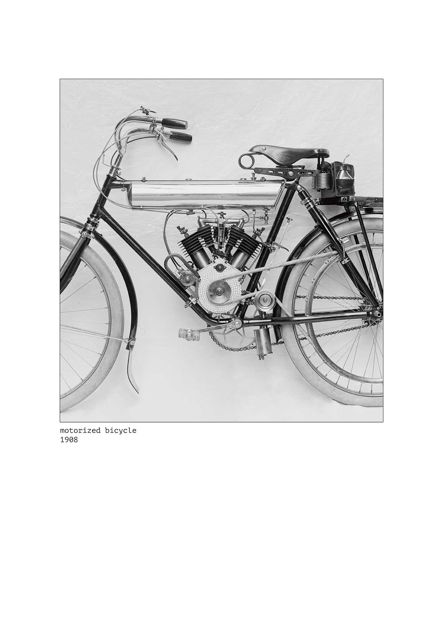 Bike   With   Engine   Af   Vintage   Vista   Designs