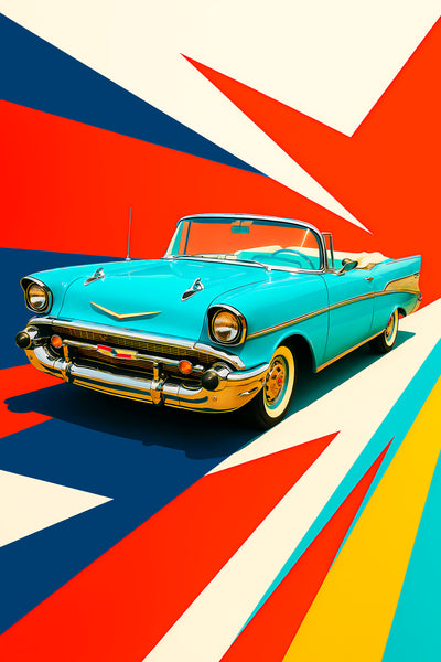 Bil   Plakat   95   Chevrolet   Bel   Air