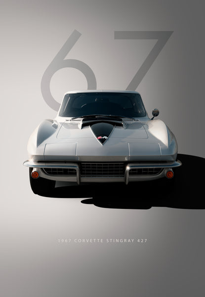 Bil   Plakat   133   Corvette   Stingray   427    1967