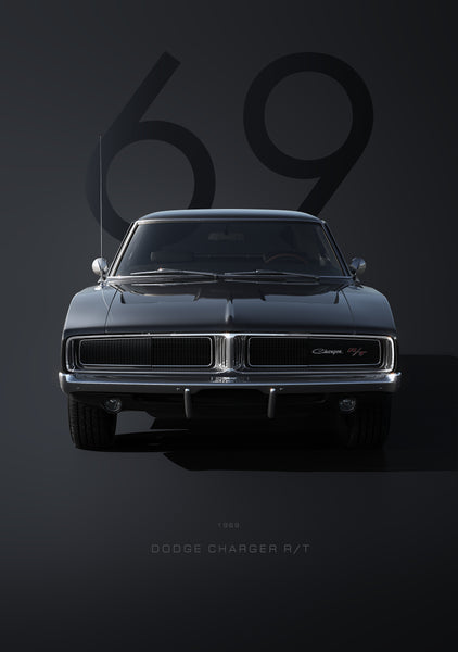 Bil   Plakat   125   Dodge   Charger   Rt    1969