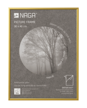 Billedramme    30x40   Cm    Mat   Guld