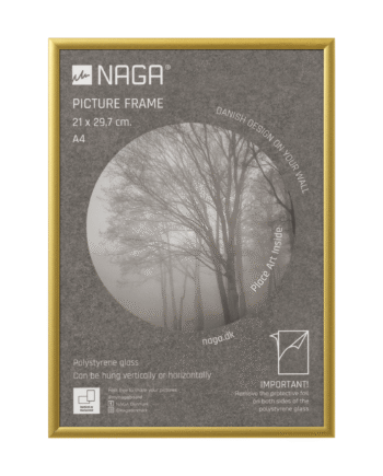 Billedramme    21x29       Cm    Mat   Guld