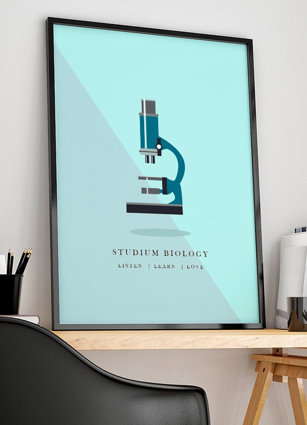 Biologistuderende - Plakat   21   X   29        A4    Kr    199  -