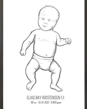 Birth   Poster     Fødselsplakat     :     Tumling   Lyserød