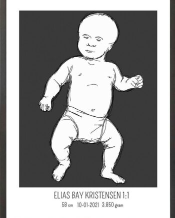 Birth   Poster     Fødselsplakat     :     Tumling   Lyserød