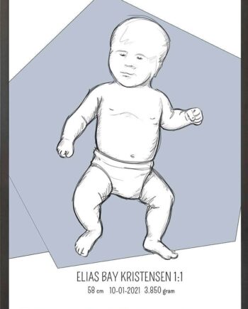 Birth   Poster     Fødselsplakat     :     Tumling   Lyserød